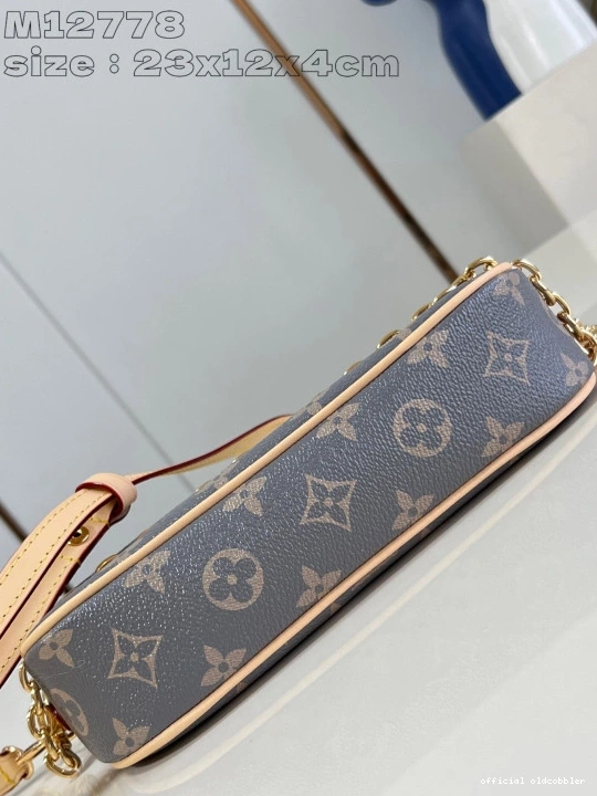 Official oldcobbler Ivy-23.5*12*4.3cm Wallet VUITTON on LOUIS Chain 0708